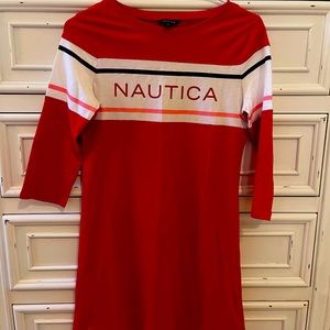 Nautica T-Shirt Dress 3/4 Sleeve - Girls 12-14